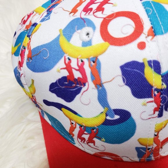 ♦️5/$20 Etnia Barcelona Monkey Banana Print Cap - Picture 3 of 6